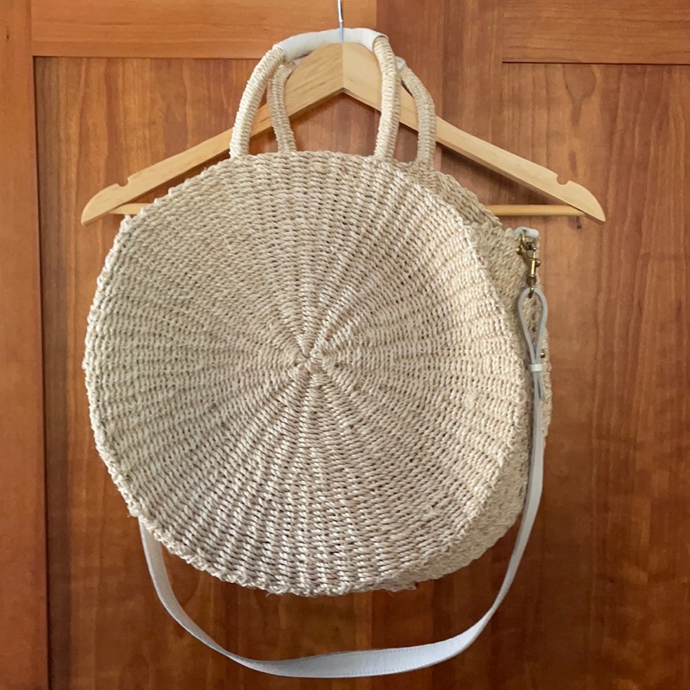 Clare V Alice Straw Circle Bag